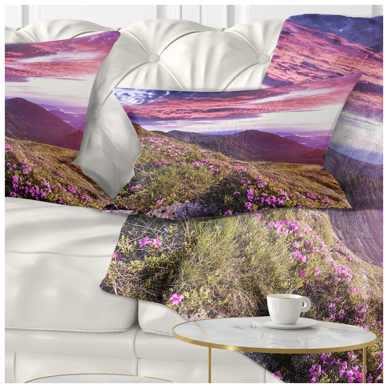 Coussin lombaire rhododendron