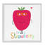 Art amusant, giclée encadrée de fraises par Carla Daly-846775534-846775531