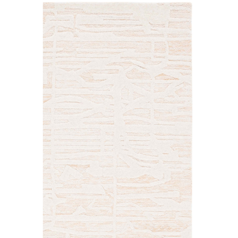 Monagra Ebony Hand Tufted Wool Pile Solid Color Rug, Rectangle 4' x 6'