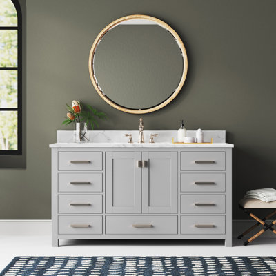 Meuble-lavabo simple 60 po avec plateau Souther