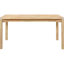 7 - Piece Wood Dining With White Washed Finish, Mid Century Aesthetic, Rectangular Table, Solid Back Upholstered Chairs, Seats 6 , Tan Fabric Covered