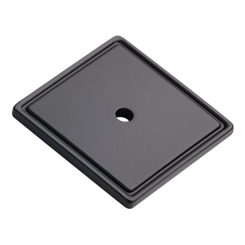 Contre-plaque pour armoire contemporaine carrée, Noir mat