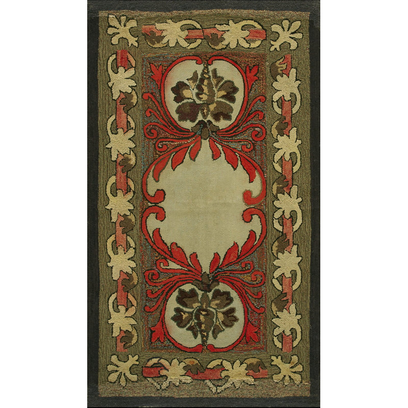 Tapis Rare Antique Artistic Art Nouveau Design