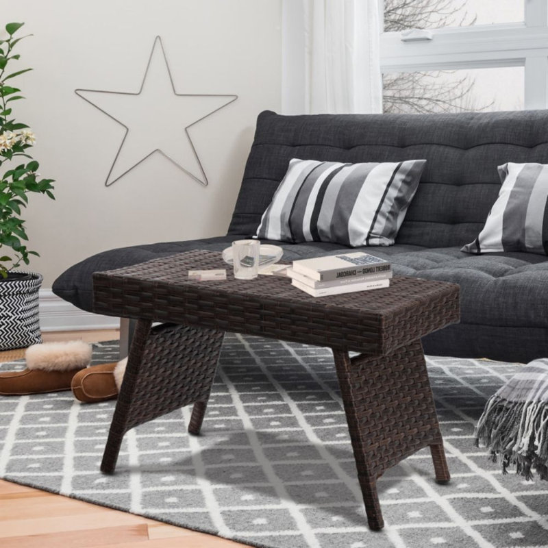 Table d'appoint pliante Dilar, Brun