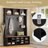 Hall Tree with 6 Hooks,Wooden Style Rustic Shoe Organizer with 16 Open Compartments-75372771
