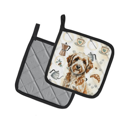 Paire de porte-cafetières Lagotto Romagnolo