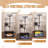 Jaelin Claresa Cat Tree with Litter Box Enclosure, Hidden Washroom Litter Box Tree with Sisal Scratching Post and Soft Plush Perch, Wooden Cat Furniture with Multiple Platforms-783148964