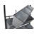 Clarice Farmhouse Galvanized Metal Display Stand with Chalkboard, 9-Cubby Organizer