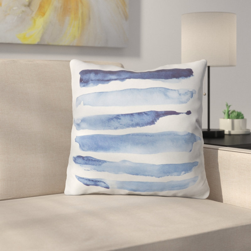 Devin Slatas Stripes Throw Pillow, 16" x 16"