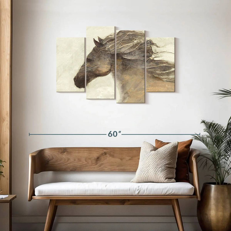 Abstract Horse, 27" H x 43" W