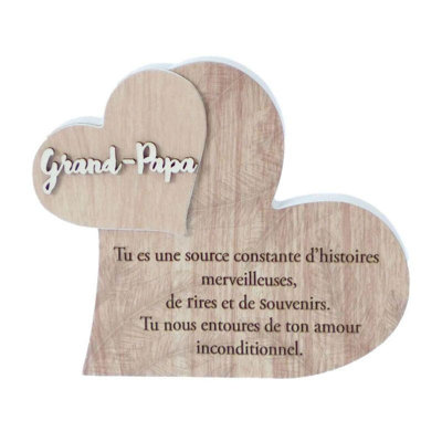 Plaque Grand-Papa en forme de cœur