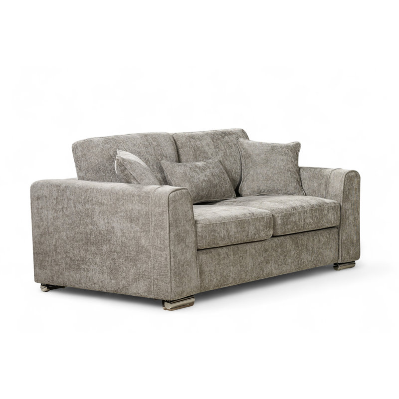 Housman 2 Seater Chenille Sofa, Grey, 2