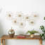 Décoration murale florale métallique en métal avec détails de volutes-1269987506