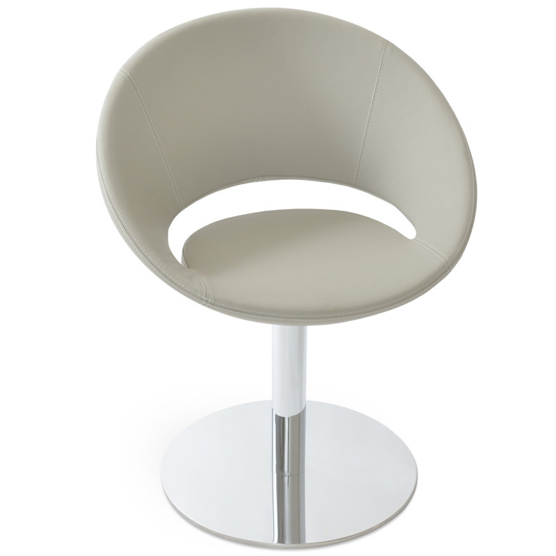 Fauteuil demi-tonneau de 23,75 po de largeur, Similicuir os