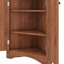 Armoire de coin triangulaire avec tablettes personnalisables et portes chics-118743575