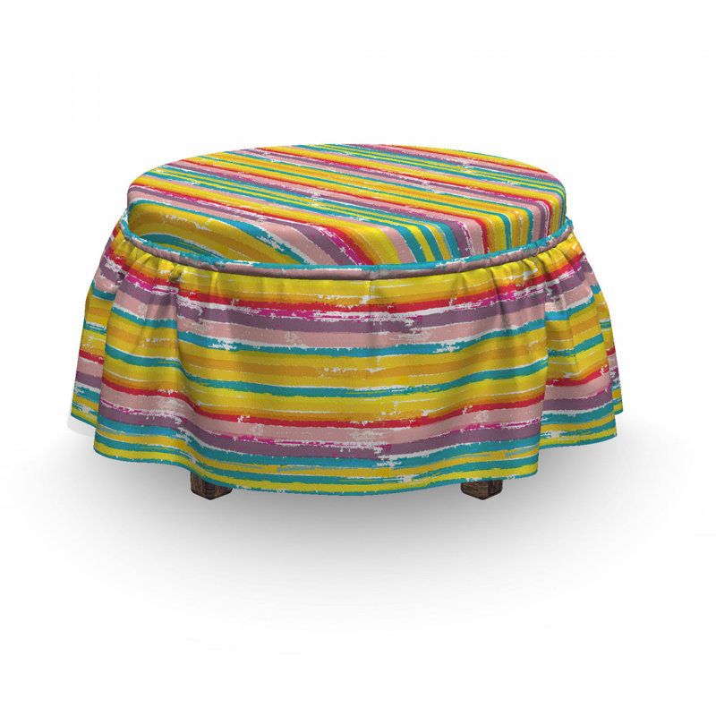 Housse pour repose-pieds brush marks