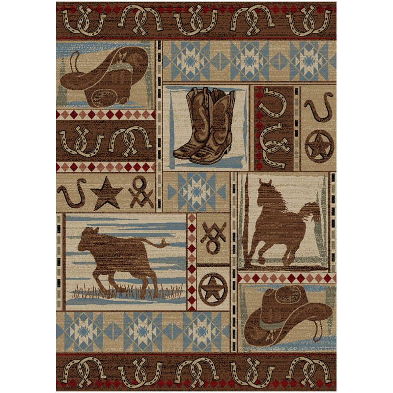 Pershing Southwestern Indoor Rug, Rectangle 5'3" x 7'3"