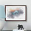 Lotus Flower in Abstract - Picture Frame Graphic Art Print-55760048-55760049