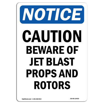 Osha - panneau «Attention aux méfaits de Jet Blast»