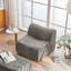 Canapé-fauteuil simple à compression en mousse avec repose-pieds et coussin-684100181