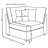 Lafayette Grey 5Piece Upholstered Sectional Sofa