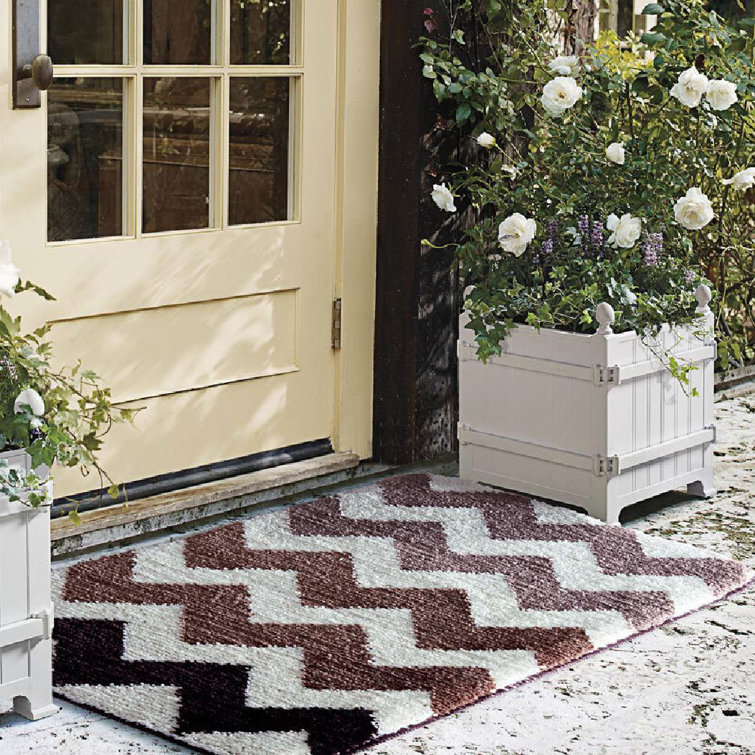 Latitude Run® Wendela Non-Slip Chevron Outdoor Doormat