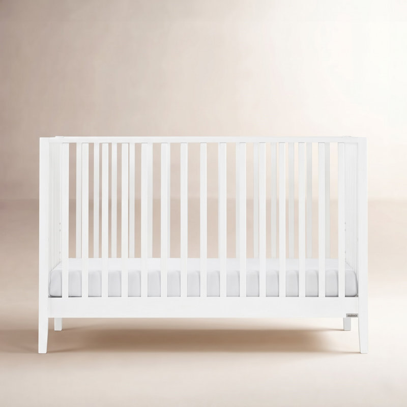 Lala 3 -in-1 Convertible Crib, White