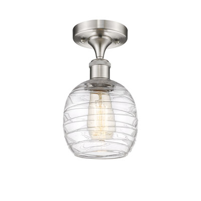 Carlucci Glass Semi Flush Mount