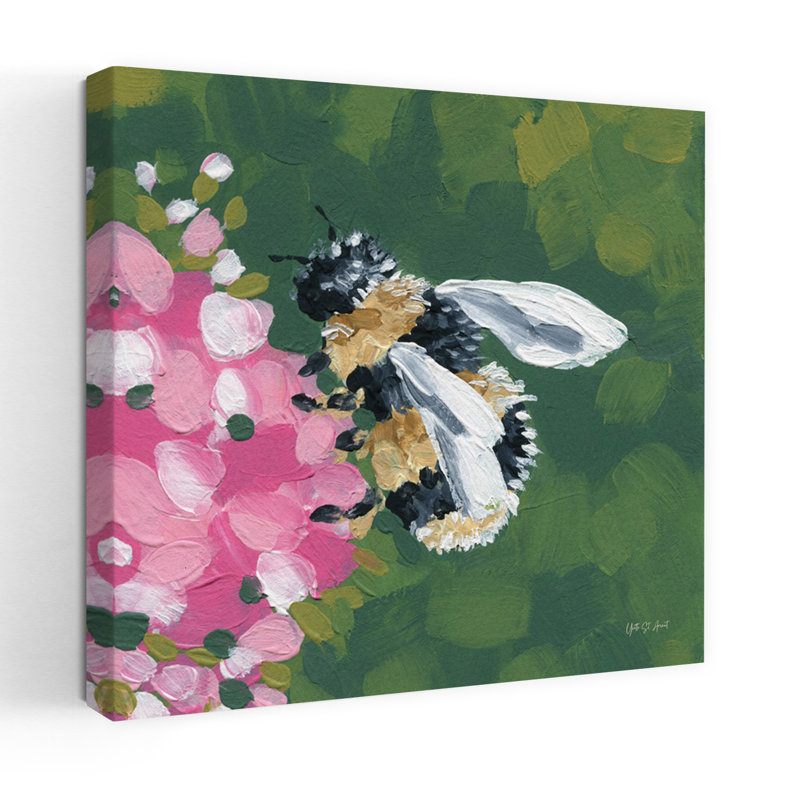 Art floral contemporain Busy Bee, H 18 po x l 18 po