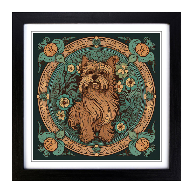 Single Picture Frame Print on Wood, Black Framed