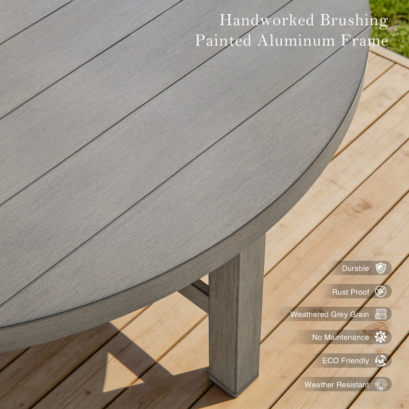 Marindo Patio 45" Aluminum Round Coffee Table