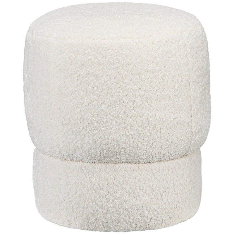 Repose-pieds rembourré en tissu molletonné avec siège rembourré HOMcom
