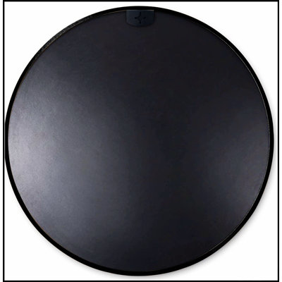 Miroir de salle de bain rond en métal 16 pouces avec verre HD et cadre antirouille pour des reflets clairs et une durabilité