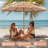 7.5' Palapa Thatch Umbrella with Base