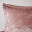 Ensemble de chambre en velours rose poudré pour lit double/queen, matelassage en losanges, comprenant une couette et une taie d'oreiller, lavable à la machine, coussin décoratif