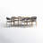 Oniel 67'' Rectangular 6 - Person Outdoor Dining Set