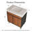 30" Freestanding Bathroom Vanity With Ceramic Sink, 3-Drawer & 1 Storage Cabinet With Gold Handles-45022123