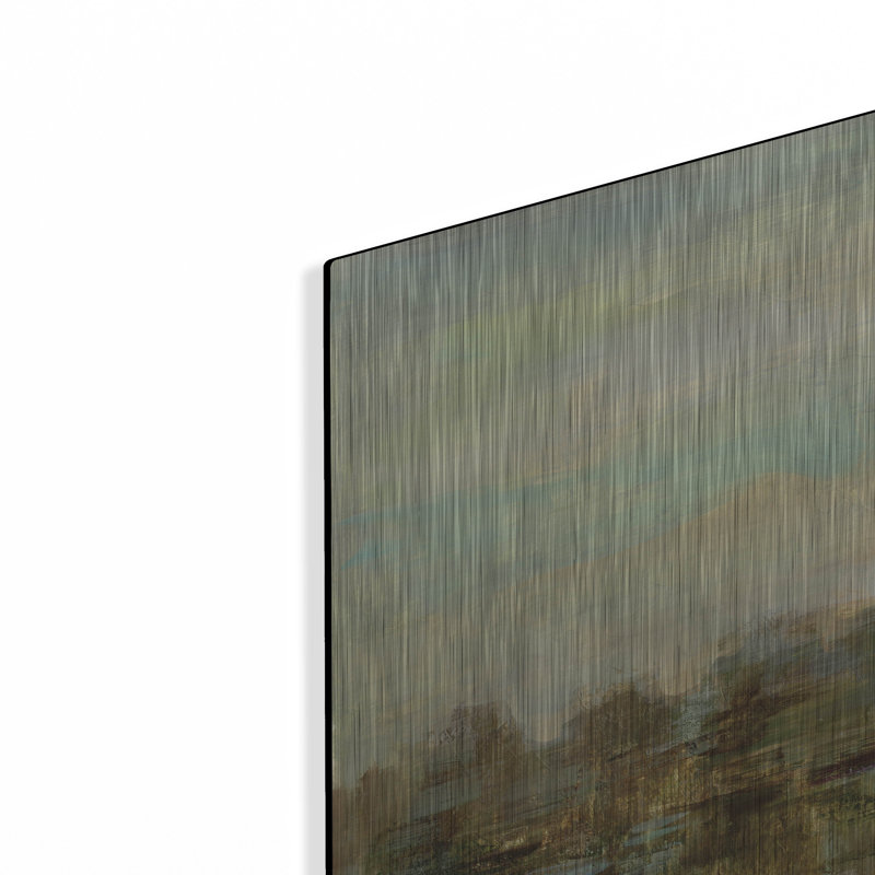 «Dreamy Lake» par Silvia Vassileva, art mural en métal, H 24 po x l 36 po