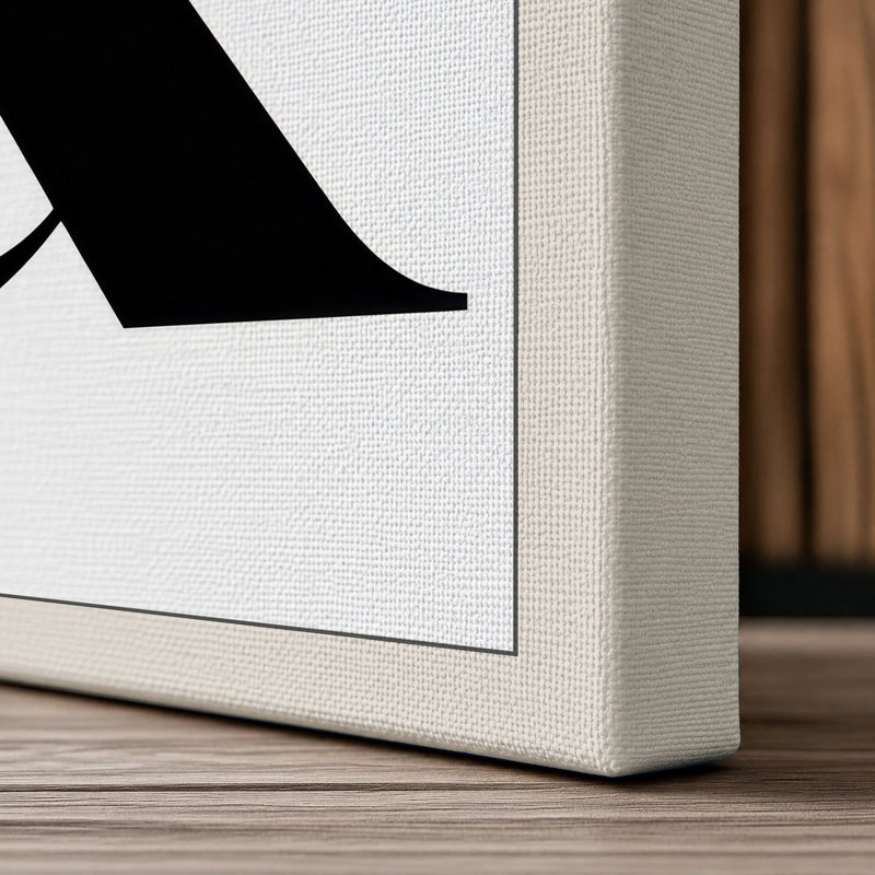 Relax Ampersand Typography - Wrapped Canvas, Cream Border, 24x16 - 61.0 x 40.6 cm