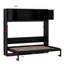 Lit escamotable avec armoires de rangement-368624249