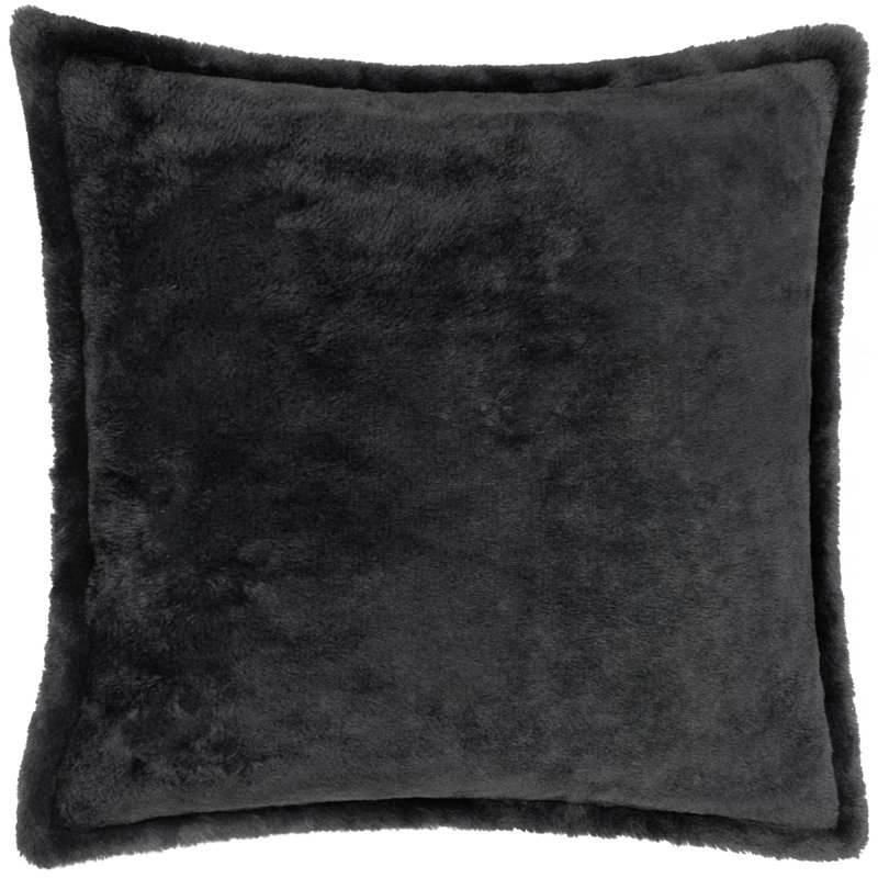 Kallu Cushion Cover Square Cushion Cover, 45cm H x 45cm W, Black