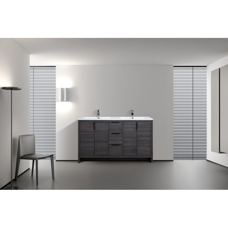 Ensemble de meuble-lavabo double 60 po Evana