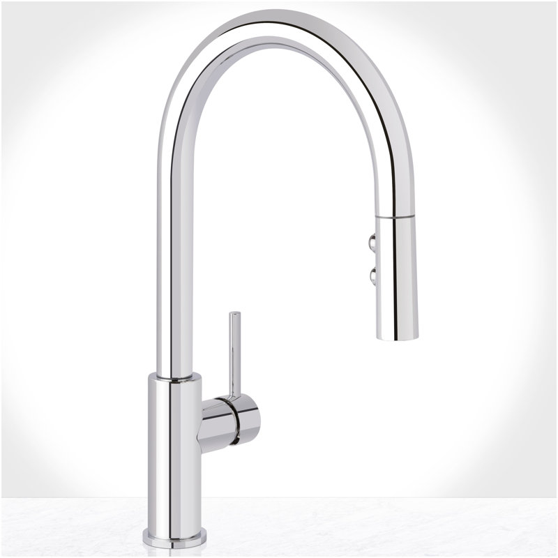 Mia 1.8 GPM Pull Down Kitchen Faucet, Polished Chrome