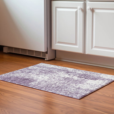 Premium Machine Washable Prisco Lavender Rug