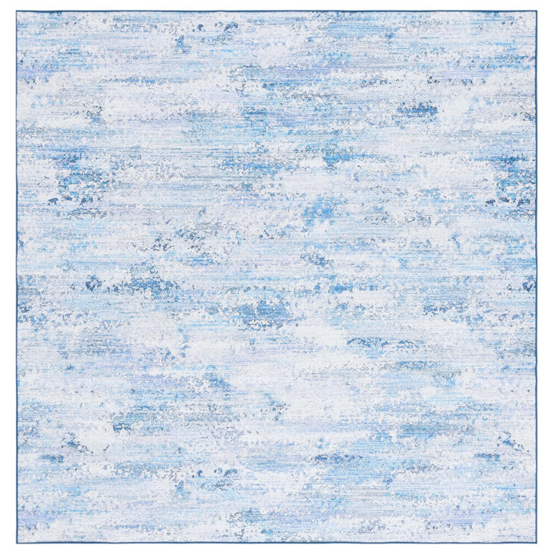 Kochyar Performance Machine Washable Abstract Rug, Square 6'