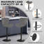 Padroni Upholstered Velvet Adjustable Height Bar Stool-110701331