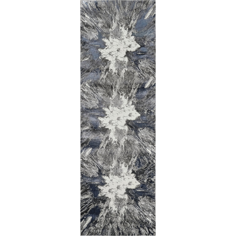 Armwood Collection Abstract Burst Area Rug, Runner 2'7" x 7'10"
