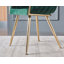 Abdurrahim Velvet Dining Chair - Ergonomic Tufted Back and Metal Legs - Button Back Armchair for Dining Room Living Room Restaurants-70052657-123096727