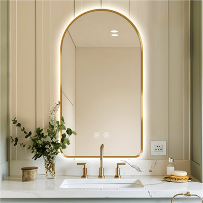 Arched Backlit LED Bathroom Vanity Mirror