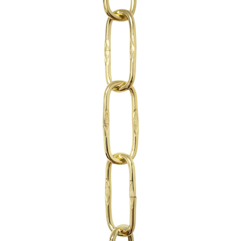 Chaîne de lustre décoratif espagnol 3 pieds, Nickel poli